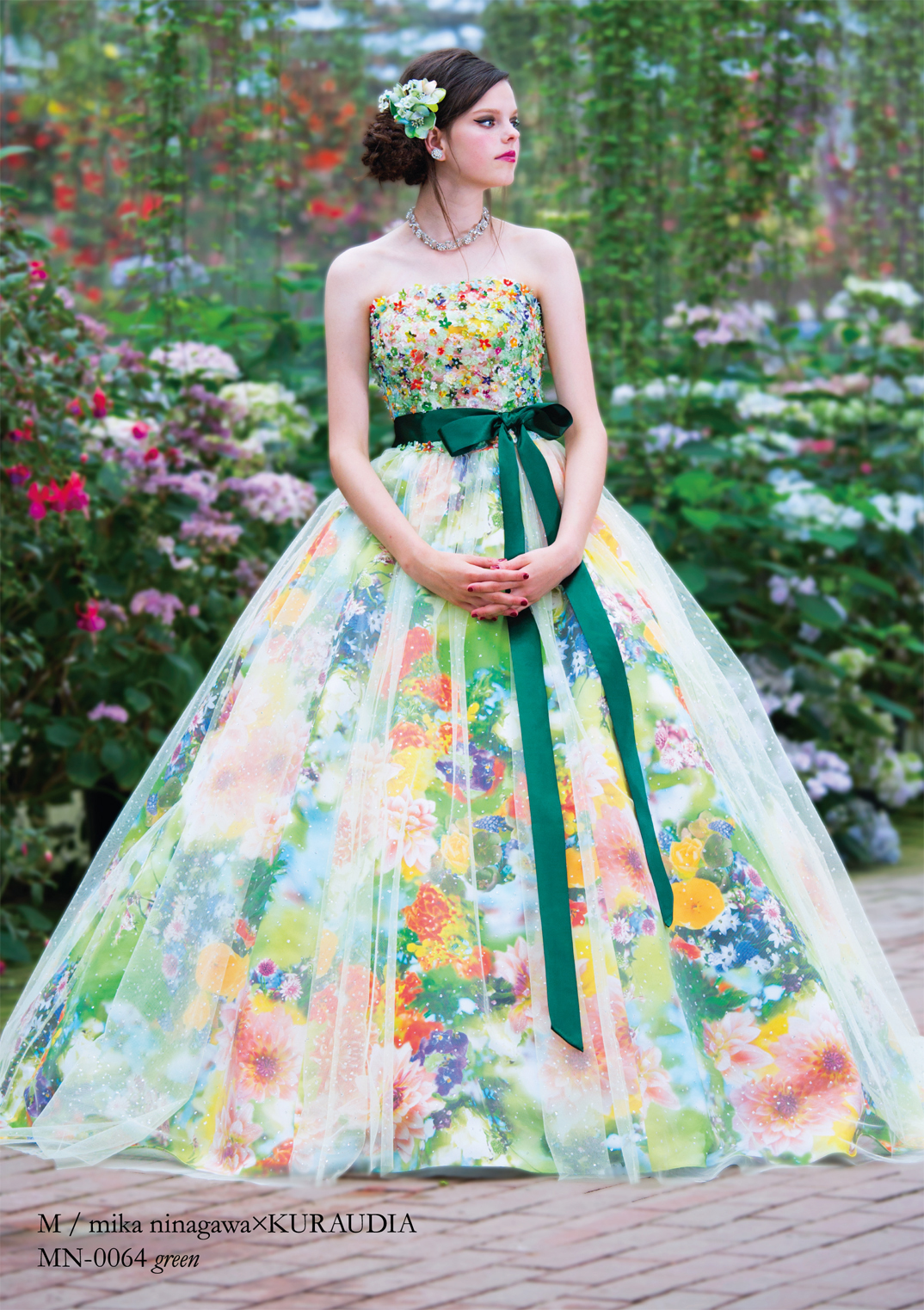 印象的な花柄ドレス♡ニナガワミカ | お知らせ＆ブログ | ウェディング 